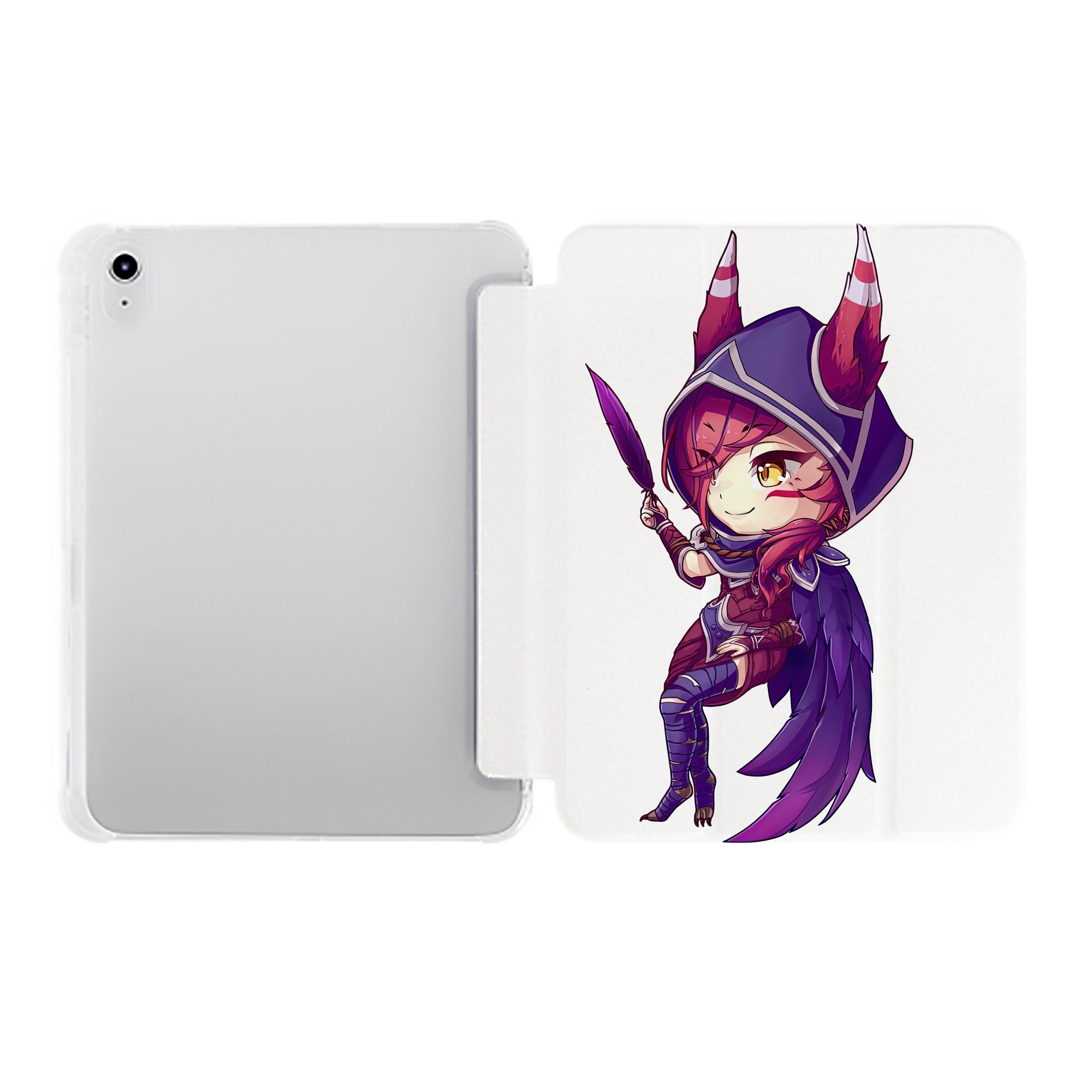 （画像用） リーグ・オブ・レジェンド League of Legends LOL IPad ケース ペン収納付き 三つ折りスタンド PUレザー×シリコン 対応機種9.5/10.5/10.9インチ